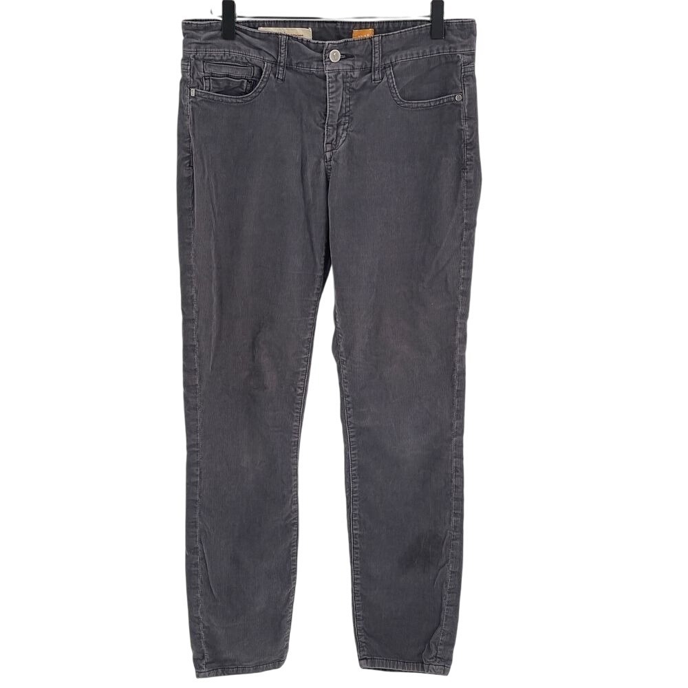 Pilcro And The Letterpress Corduroy Pants Women's Size 28 Mid Rise Gray
